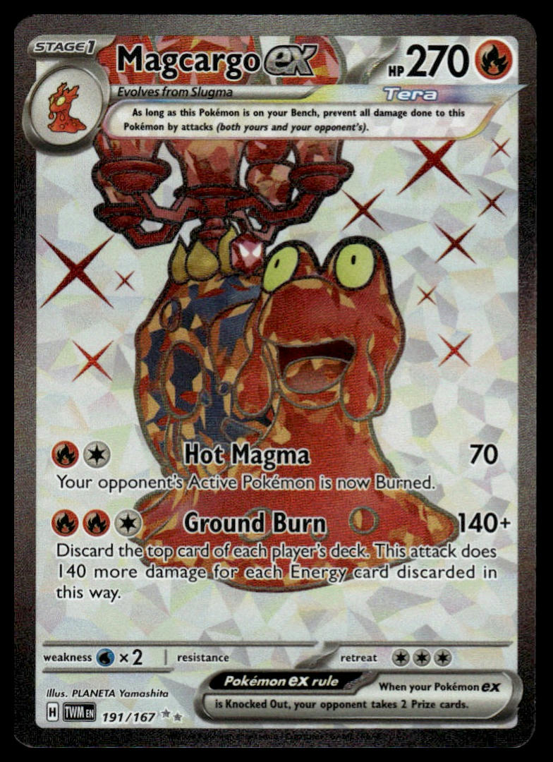 Pokemon TCG Magcargo ex #191/167 SV06: Twilight Masquerade