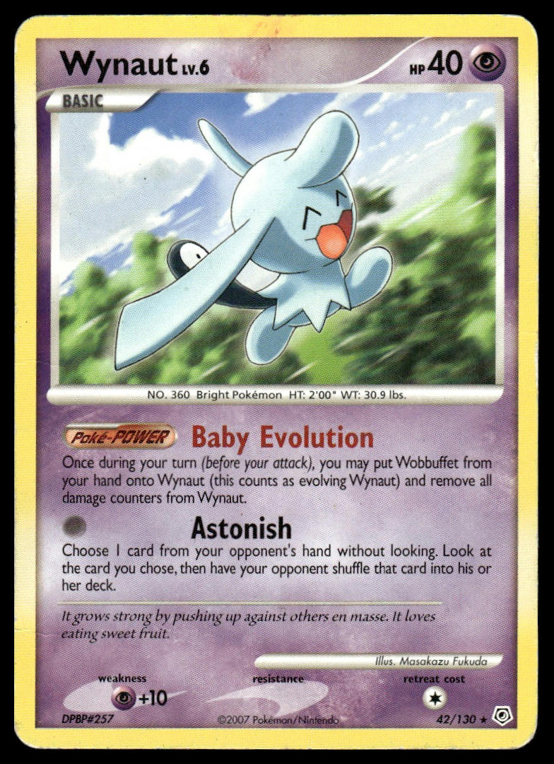 Pokemon TCG Wynaut #42/130 Diamond and Pearl