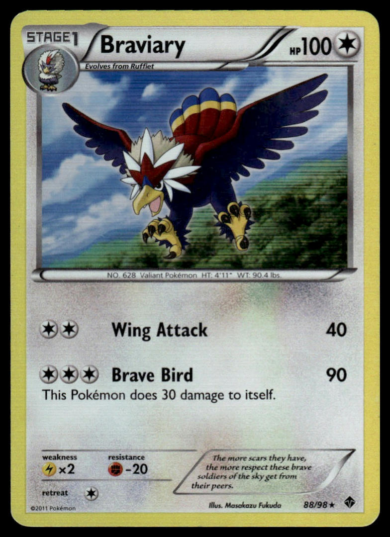 Pokemon TCG Braviary #88/98 Emerging Powers