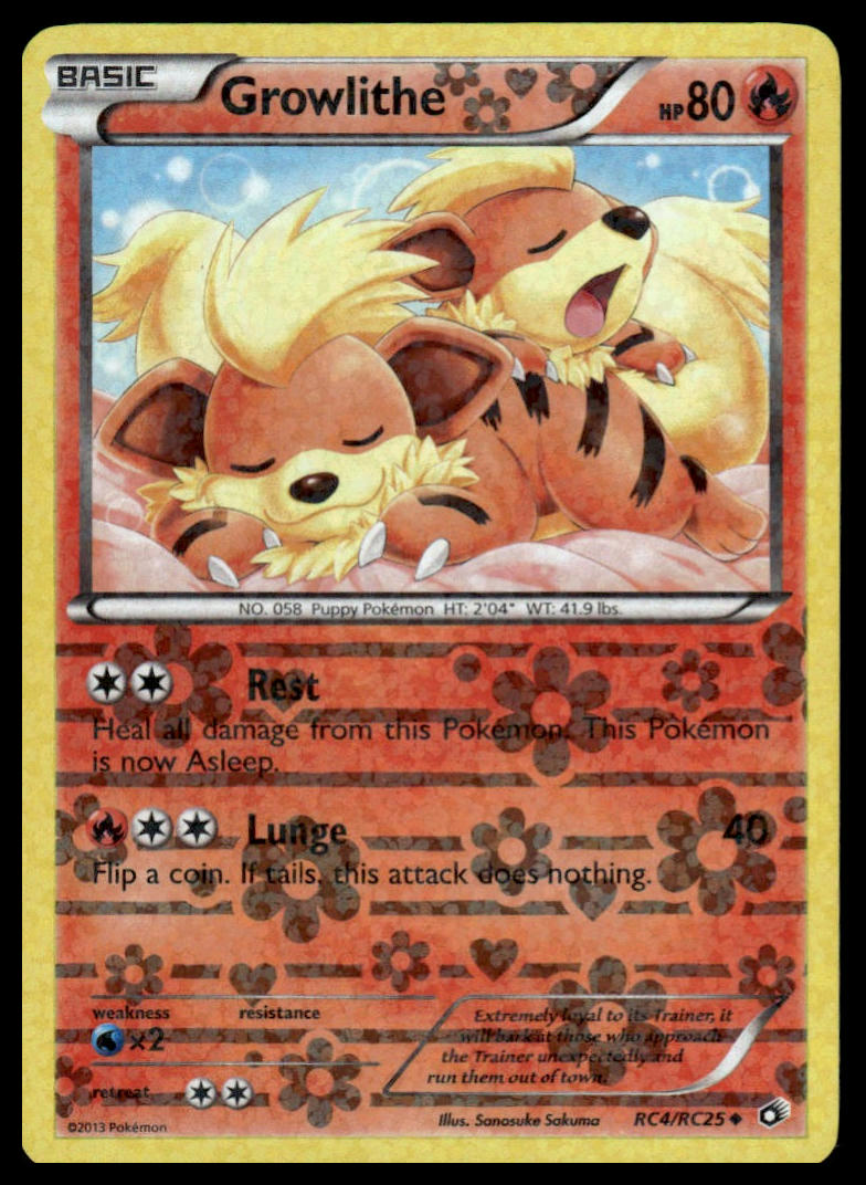 Pokemon TCG Growlithe #RC4/RC25 Legendary Treasures: Radiant Collection