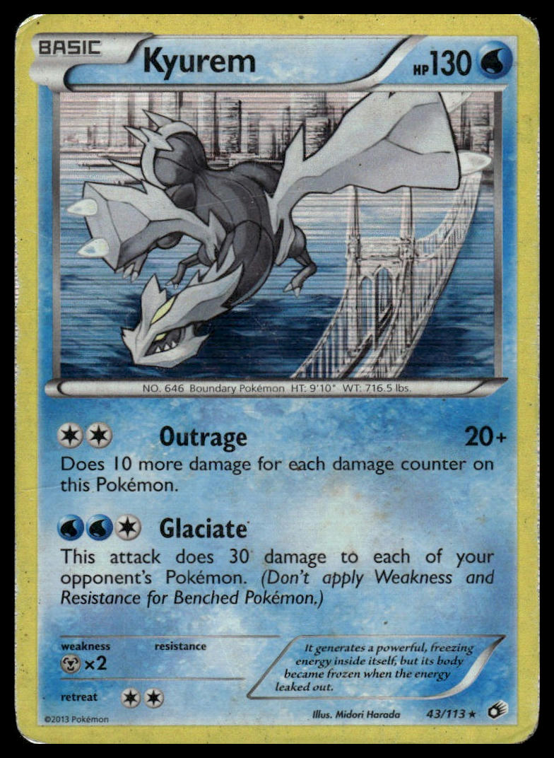 Pokemon TCG Kyurem #BW44 Black and White Promos