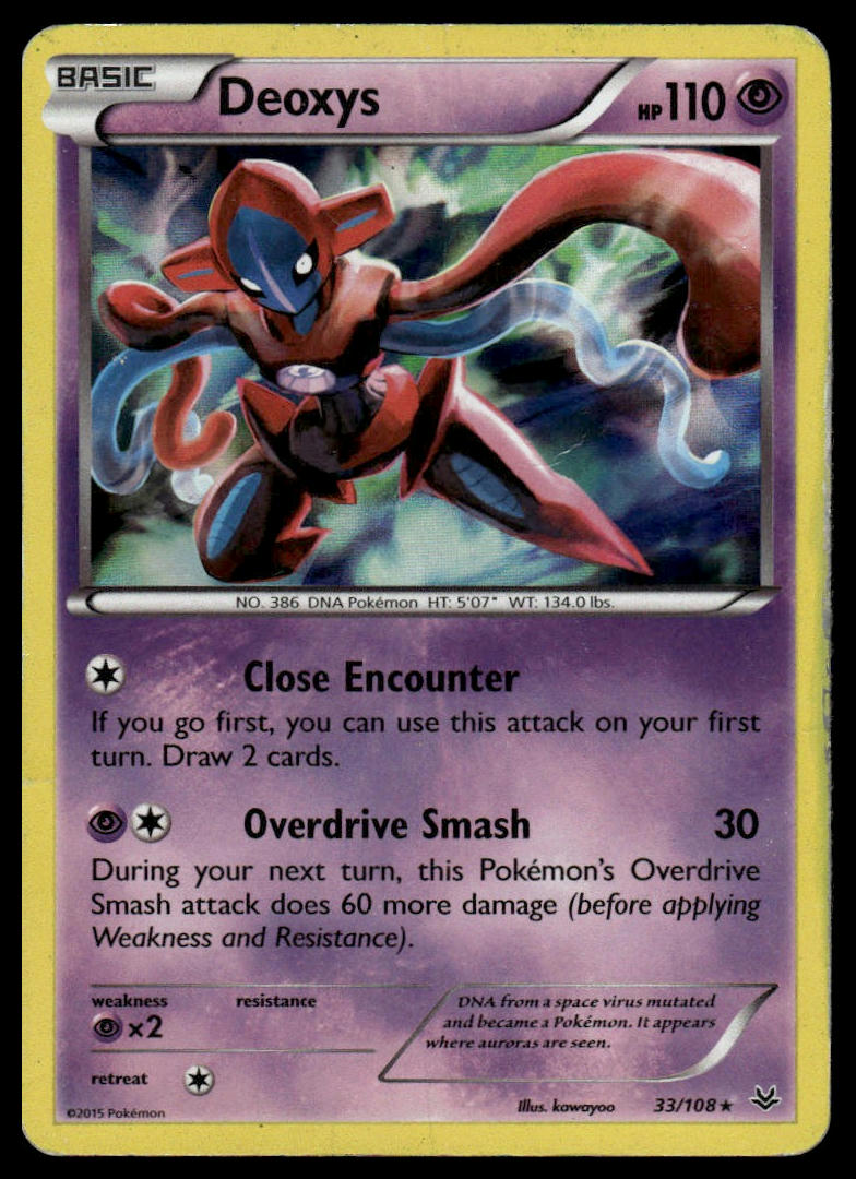 Pokemon TCG Deoxys #33/108 XY - Roaring Skies