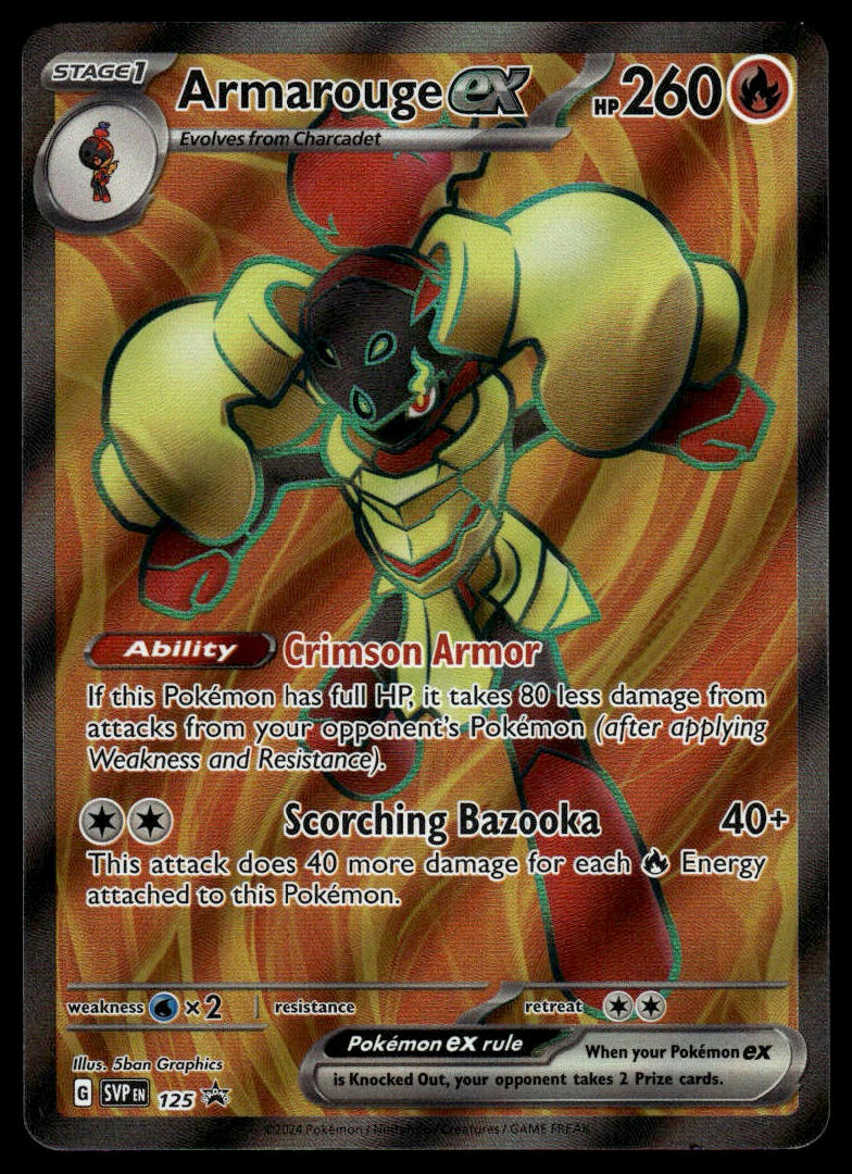 Pokemon TCG Armarouge ex #125 SV: Scarlet & Violet Promo Cards