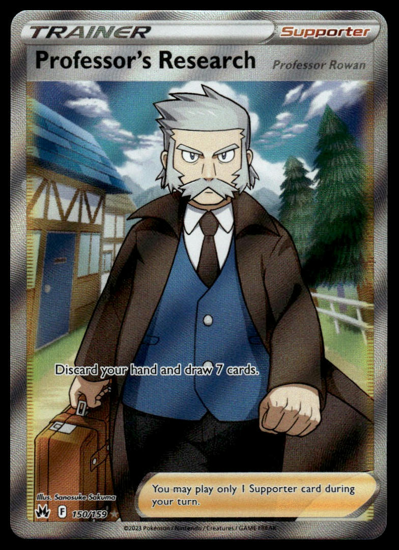 Pokemon TCG Professor's Research (Full Art) #150/159 Crown Zenith