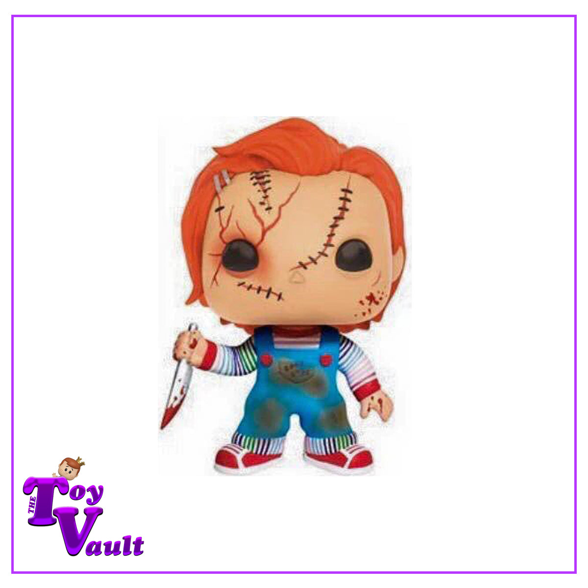 Funko Pop! Horror Bride of Chucky - Chucky with Stitches #315 Bloody Hot Topic Exclusive