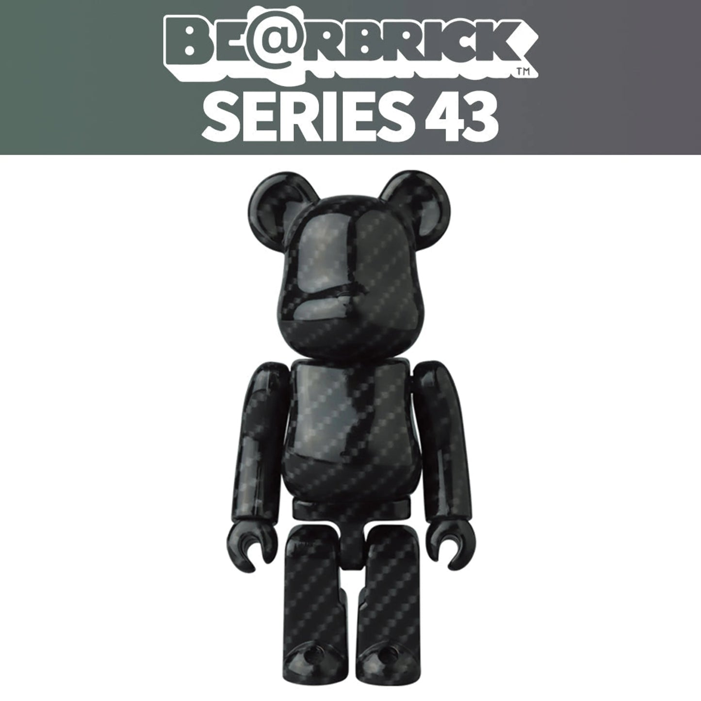 Medicom BE@RBRICK Series 43 Carbon Fiber Bearbrick (100%)