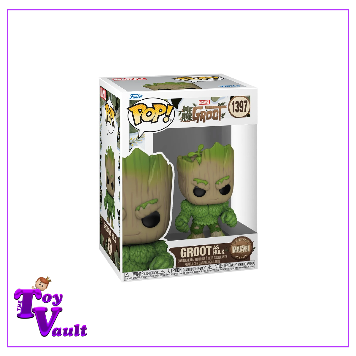 Funko Pop! Marvel Guardians of the Galaxy We Are Groot - Groot as Hulk #1397
