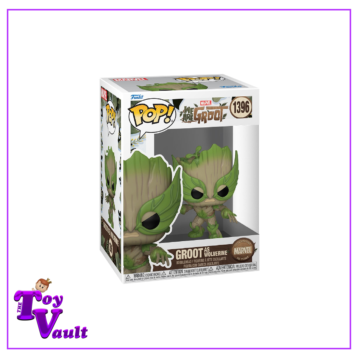 Funko Pop! Marvel Guardians of the Galaxy We Are Groot - Groot as Wolverine #1396