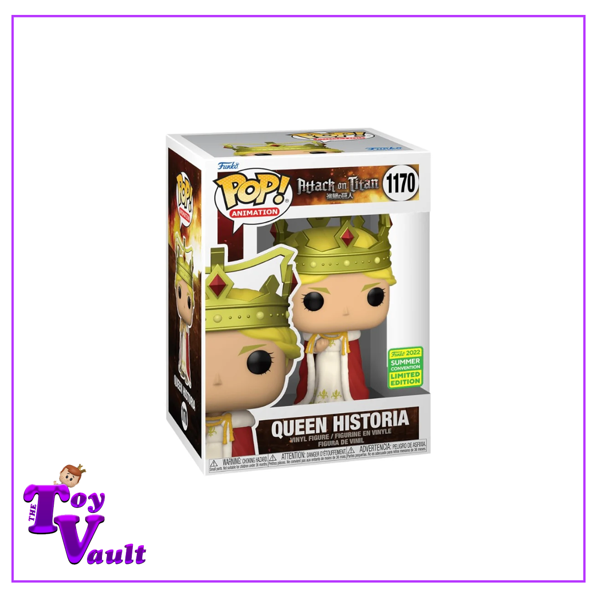 Funko Pop! Animation Attack on Titan - Queen Historia #1170 SDCC Shared Exclusive