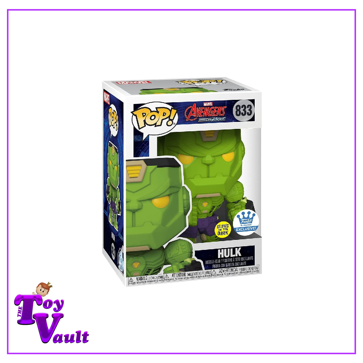 Funko Pop! Marvel Avengers Mech Strike - Hulk #833 Glow in the Dark Funko Shop Exclusive