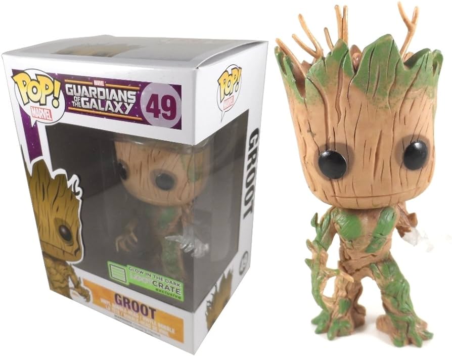 Funko Pop! Marvel Guardians of the Galaxy - Groot #49 Glow in the Dark Loot Crate Exclusive