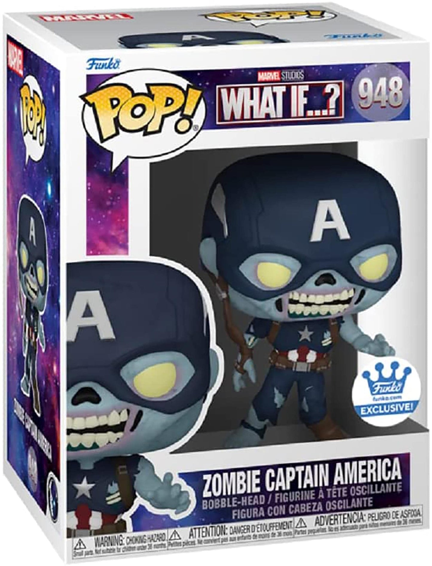 Funko Pop! Marvel What If - Zombie Captain America #948 Funko Shop Exclusive