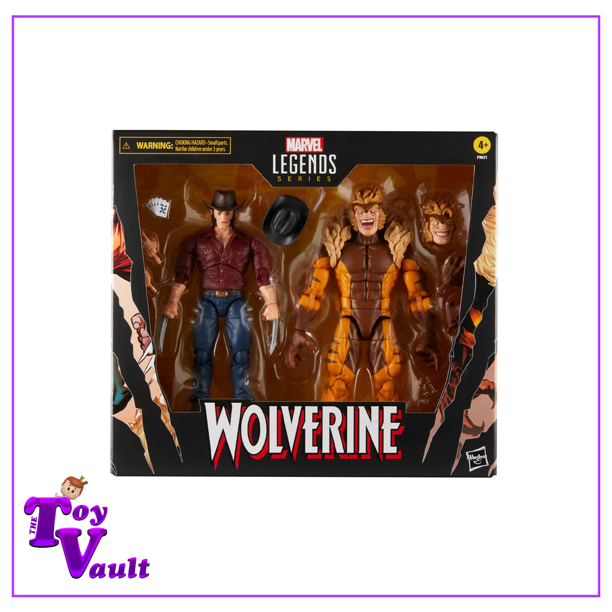 Hasbro Marvel Legends X Men Wolverine 50th - Logan vs Sabretooth (2 Pack) 6 Inch Action Figures