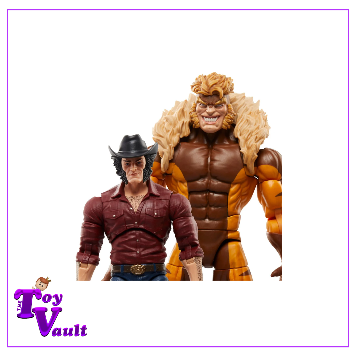 Hasbro Marvel Legends X Men Wolverine 50th - Logan vs Sabretooth (2 Pack) 6 Inch Action Figures