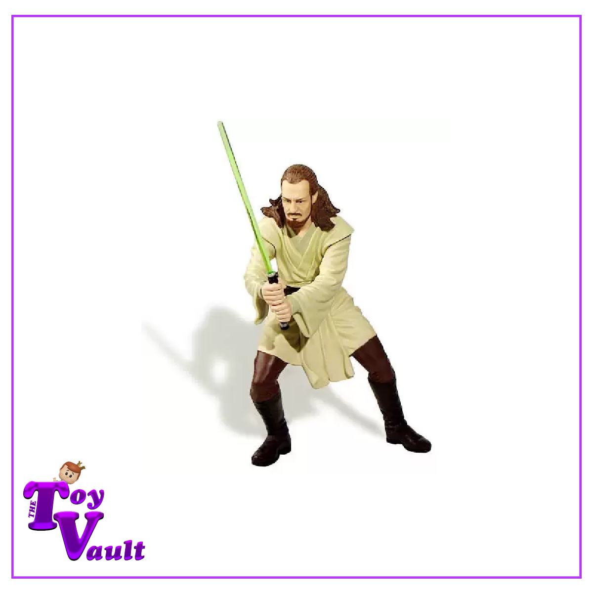 Star Wars Episode 1 Qui-Gon Jinn Light Up Mega-Collectible 12 inch Statue (No Box)