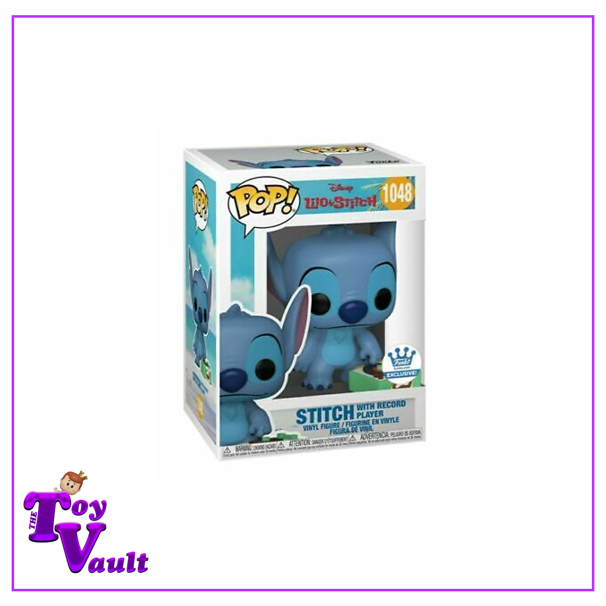 Funko Pop! Disney Lilo and Stitch - Stitch with Record Player #1048 Funko Shop Exclusive