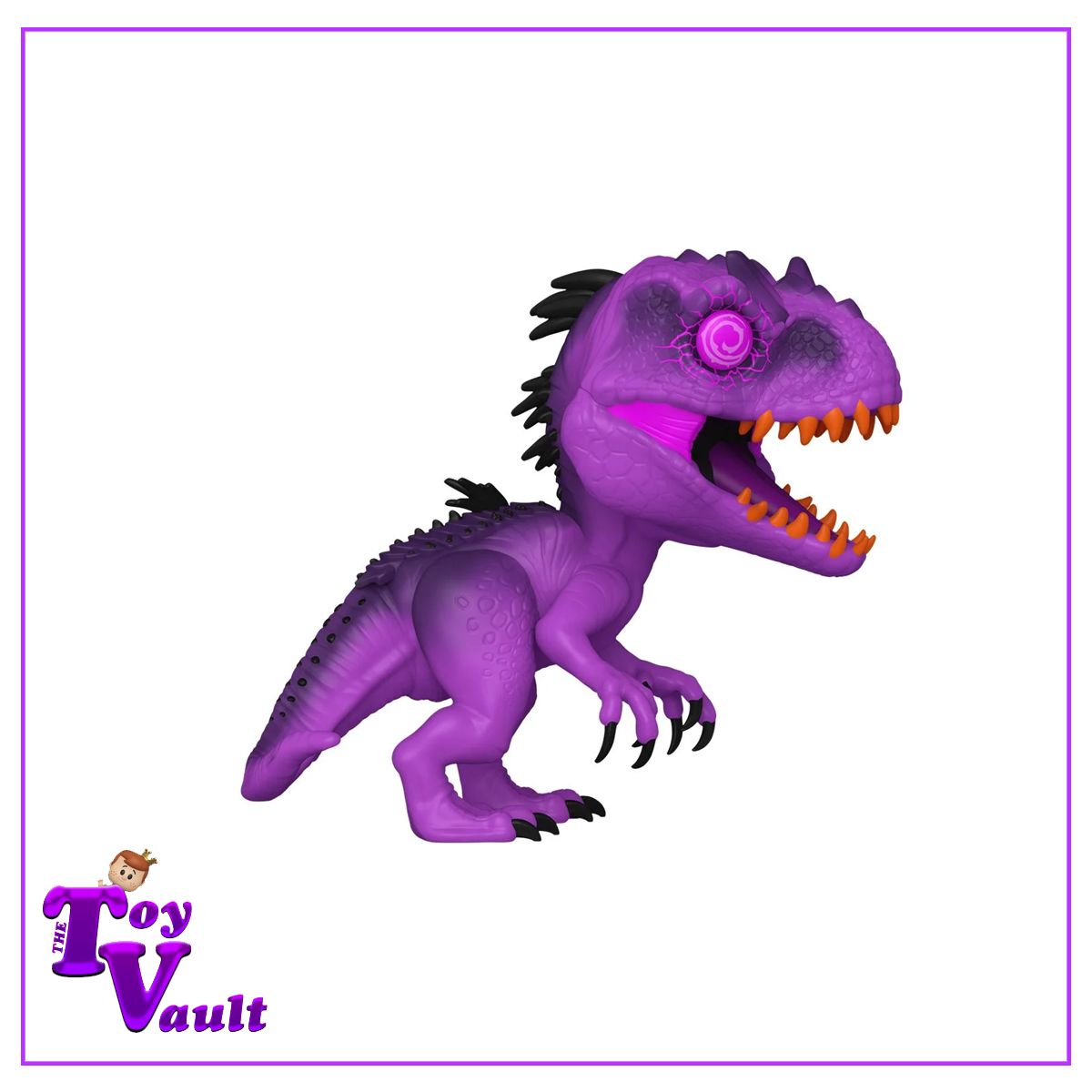Funko Fusion Pop! Movies Jurassic Park - Indominus Rex #1005 Purple Chase (6-inch) with Digital Token