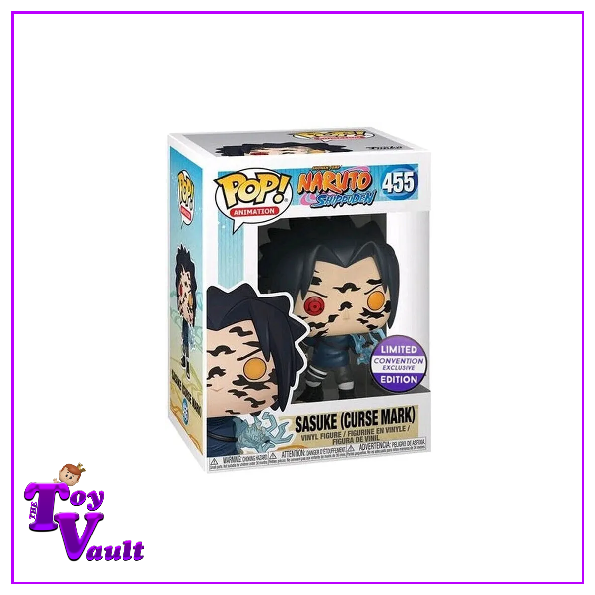 Funko Pop! Animation Naruto - Sasuke (Curse Mark) #455 Convention Exclusive