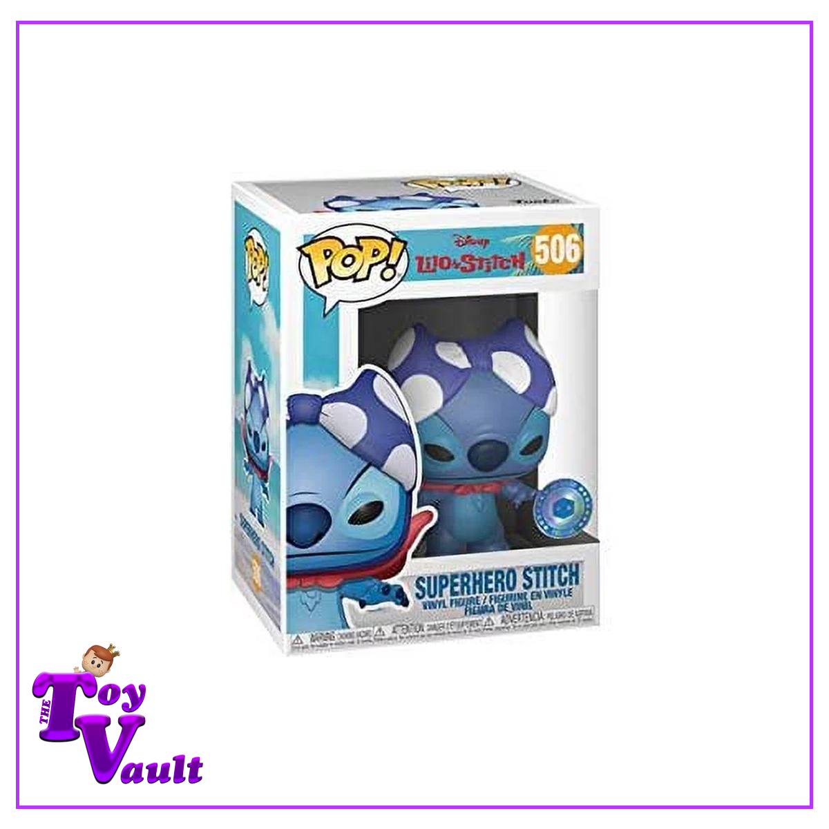 Funko Pop! Disney Lilo and Stitch - Superhero Stitch #506 Pop in A Box Exclusive