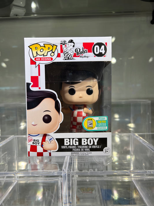 [SOLD 9.6.24] Funko Pop! Icons Bob’s - Big Boy #04 2016 San Diego Comic Con Exclusive LE 480