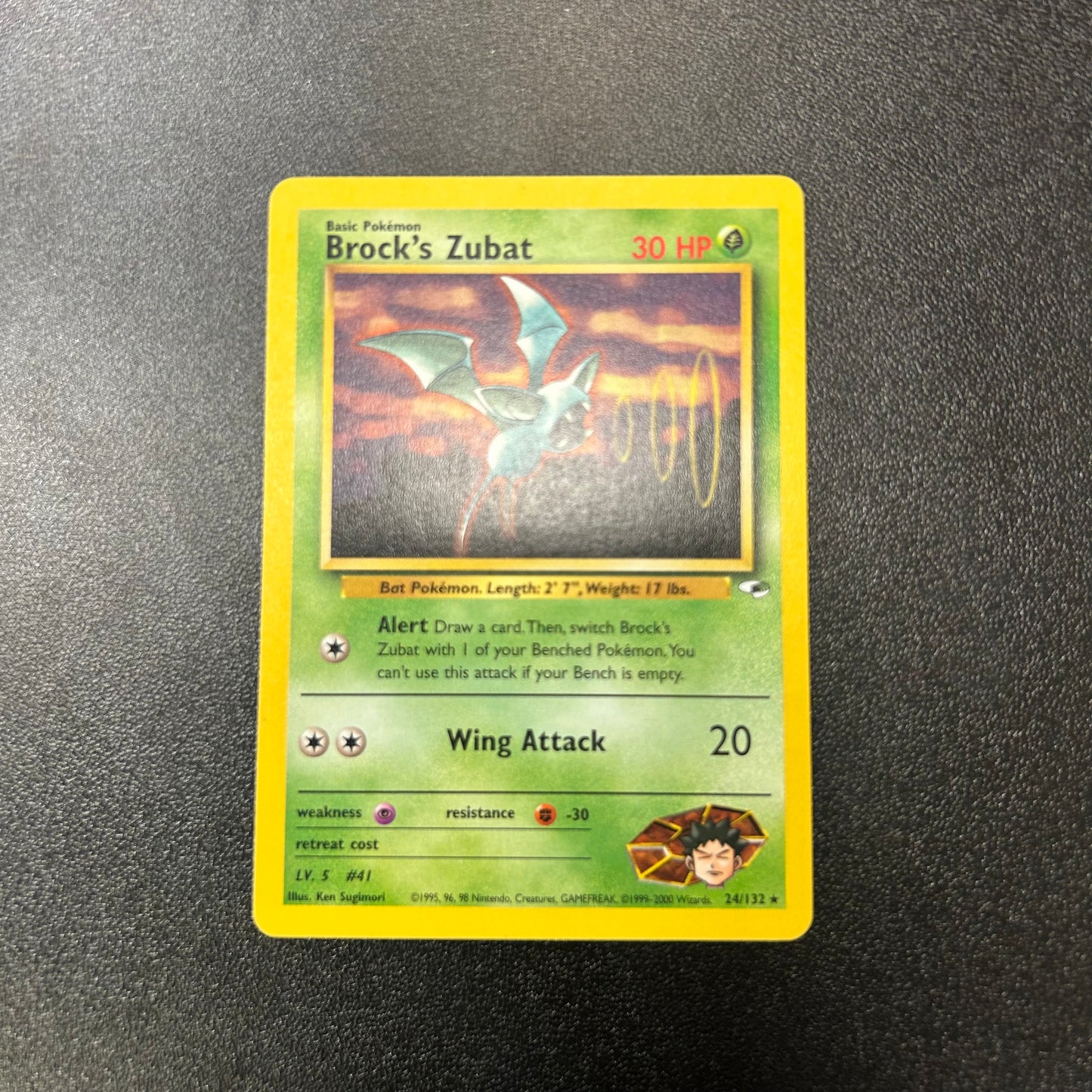 Pokemon TCG Brock's Zubat 24/132