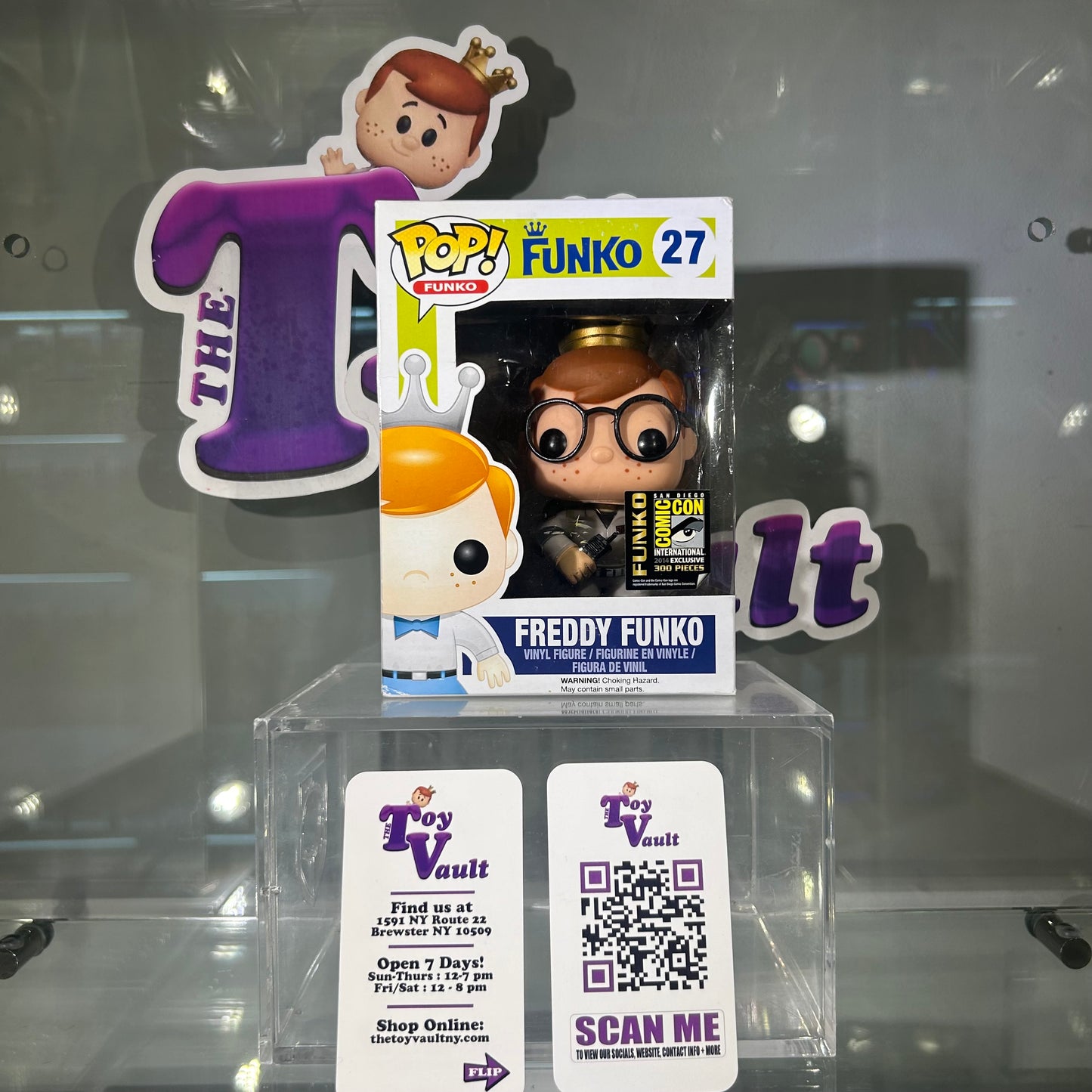 [SOLD 8.13.24] Funko Pop! Icons Movies Ghostbusters - Freddy Funko as Egon Spengler #27 2014 San Diego Comic Con Exclusive LE 300