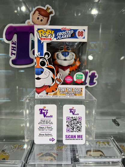 Funko Pop! Icons Food Kellogg's Cereal - Tony the Tiger #08 Flocked Funko Shop Exclusive LE 3,000 (Frosted Flakes)