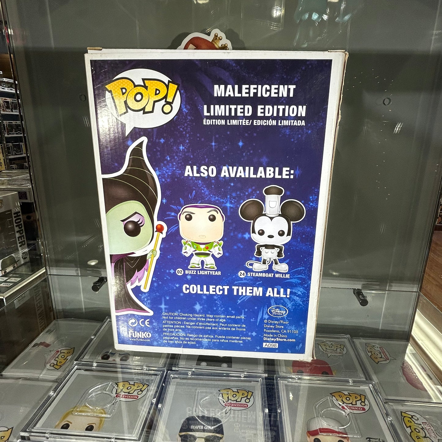 [SOLD 8.31.24] Funko Pop! Disney Villains - Giant Maleficent #09 Metallic San Diego Comic Con Exclusive LE 360 (9 Inch)