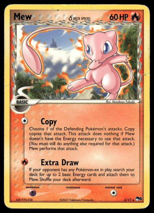 Pokemon TCG Mew (Delta Species) #003/017 POP Series 5