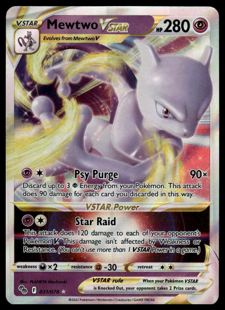 Pokemon TCG Mewtwo VSTAR #031/078 Pokemon GO