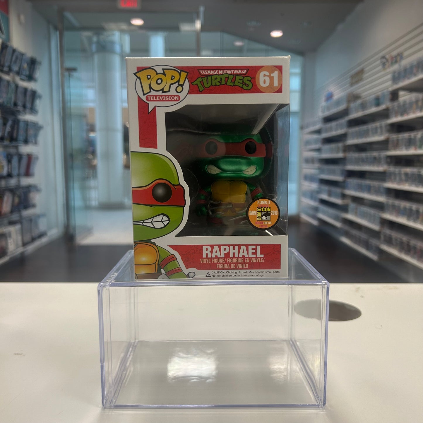 [SOLD 10.6.24] Funko Pop! Television Teenage Mutant Ninja Turtles - Raphael #61 Metallic 2013 San Diego Comic Con Exclusive LE 1008