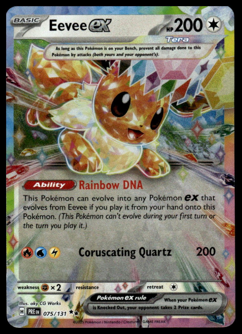 Pokemon TCG Eevee ex #075/131 SV: Prismatic Evolutions