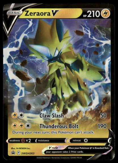 Pokemon TCG Zeraora V #SWSH263 SWSH: Sword & Shield Promo Cards