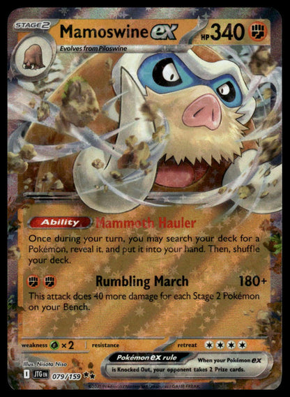 Pokemon TCG Mamoswine ex #079/159 SV09: Journey Together