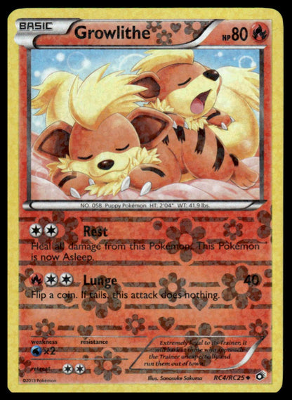 Pokemon TCG Growlithe #RC4/RC25 Legendary Treasures: Radiant Collection