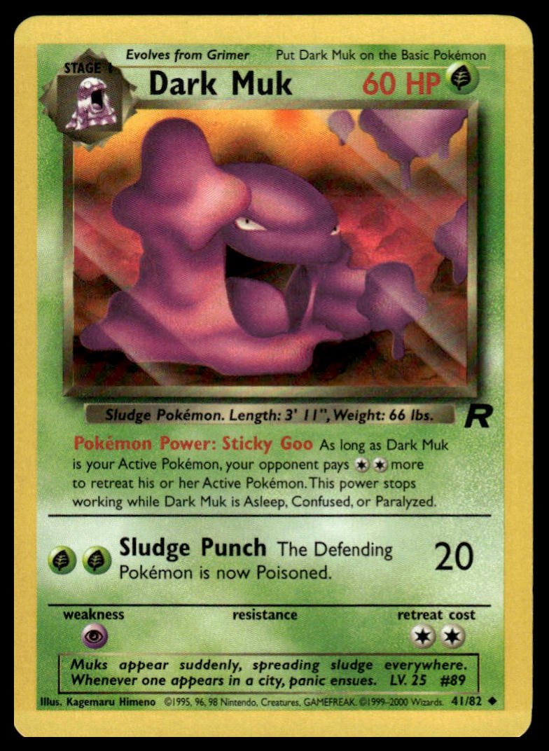 Pokemon TCG Dark Muk #41/82 Team Rocket