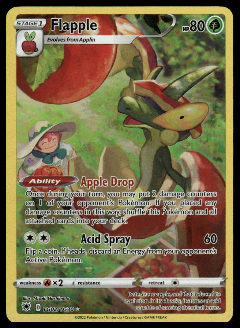 Pokemon TCG Flapple #TG02/TG30 SWSH10: Astral Radiance Trainer Gallery