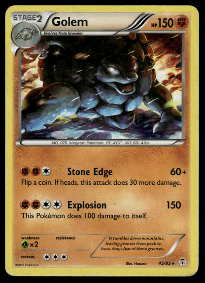 Pokemon TCG Golem #45/83 Generations