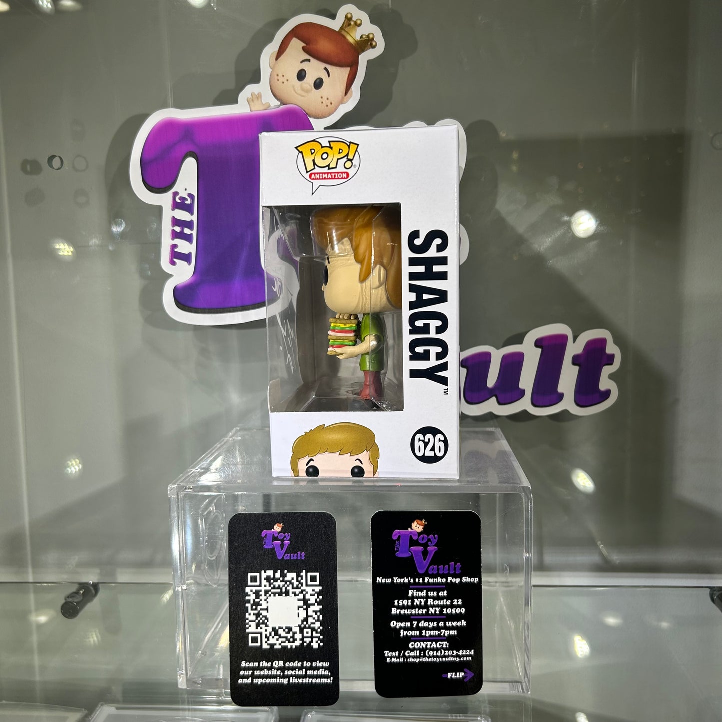 Funko Pop! Television Scooby Doo - Shaggy with Sandwich #626 Signed by Tom Cook and Matthew Lilliard