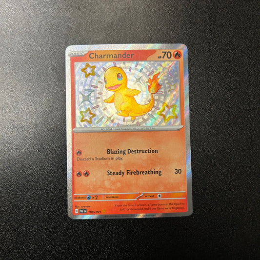 Pokemon TCG Charmander Shiny 109/091 Paldean Fates