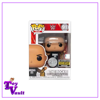 Funko Pop! Sports WWE Wrestling - The Rock #91 Entertainment Earth Exclusive