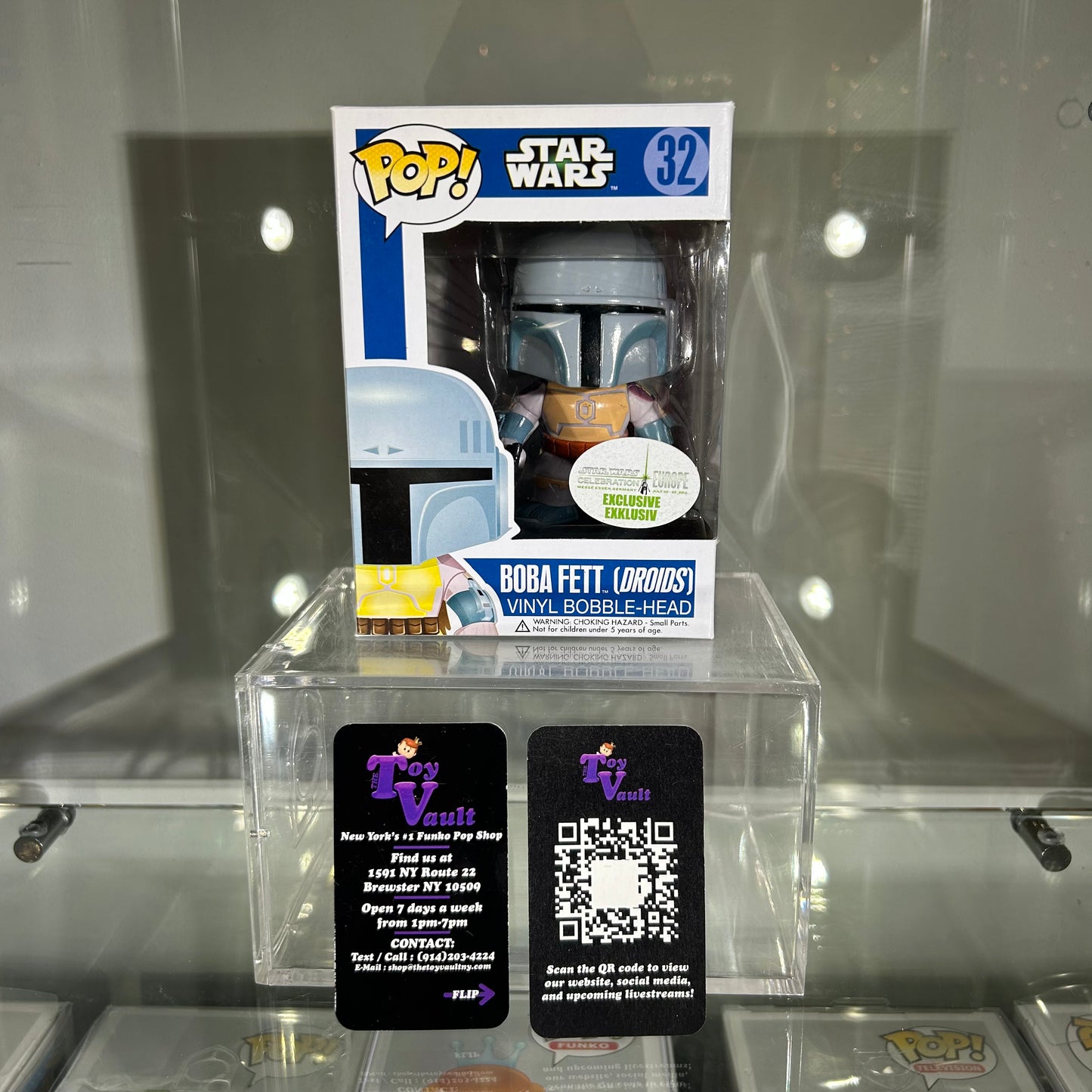 Funko Pop! Star Wars Blue Box - Boba Fett (Droids) #32 European Exclusive Germany Star Wars Celebration 2013