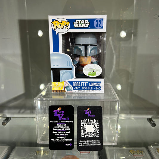 Funko Pop! Star Wars Blue Box - Boba Fett (Droids) #32 European Exclusive Germany Star Wars Celebration 2013