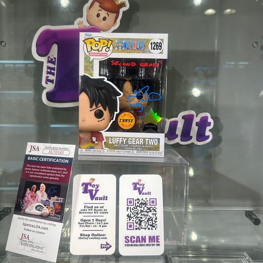 Funko Pop! Animation One Piece - Luffy Gear Two #1269 CHASE Fundom Exclusive Signed by Colleen Clinkenbeard