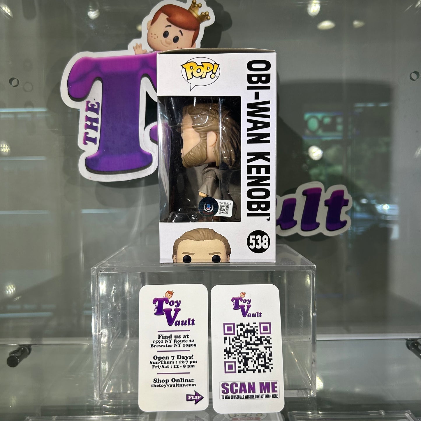 [SOLD 7.19.24] Funko Pop! Star Wars Kenobi - Obi-Wan Kenobi #536 Signed by Ewan McGregor #538