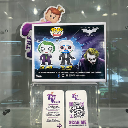 Funko Pop! DC Heroes The Dark Knight Trilogy - Bank Robber Joker (2 Pack) Glow in the Dark Gemini Collectibles Exclusive