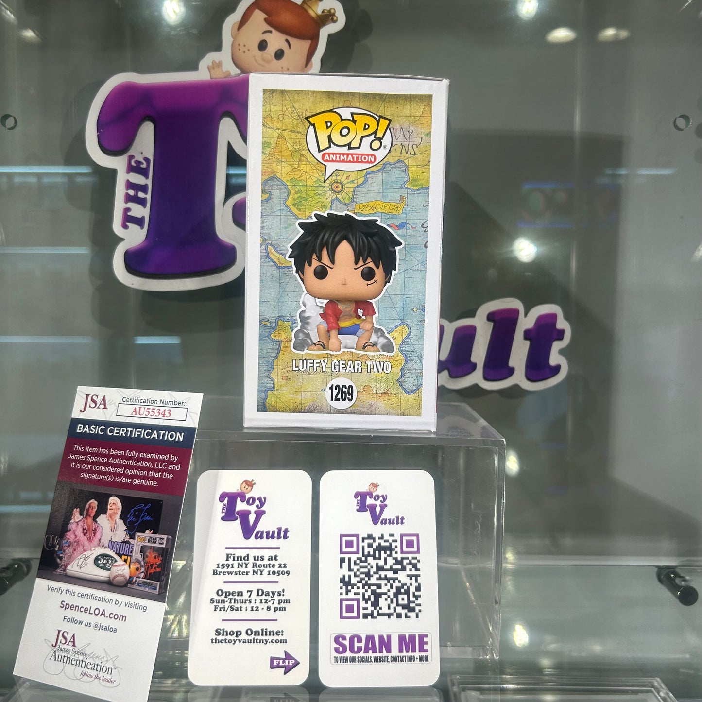 Funko Pop! Animation One Piece - Luffy Gear Two #1269 CHASE Fundom Exclusive Signed by Colleen Clinkenbeard