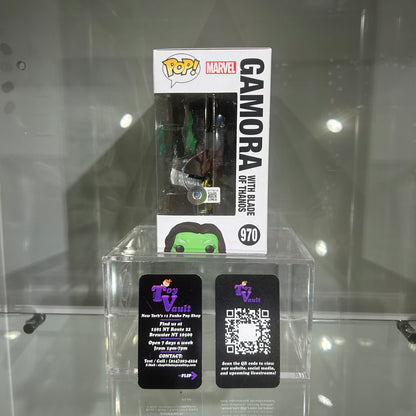 Funko Pop! Marvel What If - Gamora with Blade of Thanos #970 Signed by Zoe Saldana