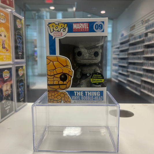 Funko Pop! Marvel Fantastic Four - The Thing #09 Greyscale Gemini Collectibles Exclusive