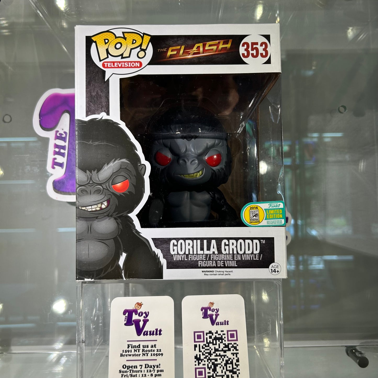 [SOLD 7.28.24] Funko Pop! DC Heroes The Flash - Gorilla Grodd #353 (6 Inch) 2016 San Diego Comic Con Exclusive